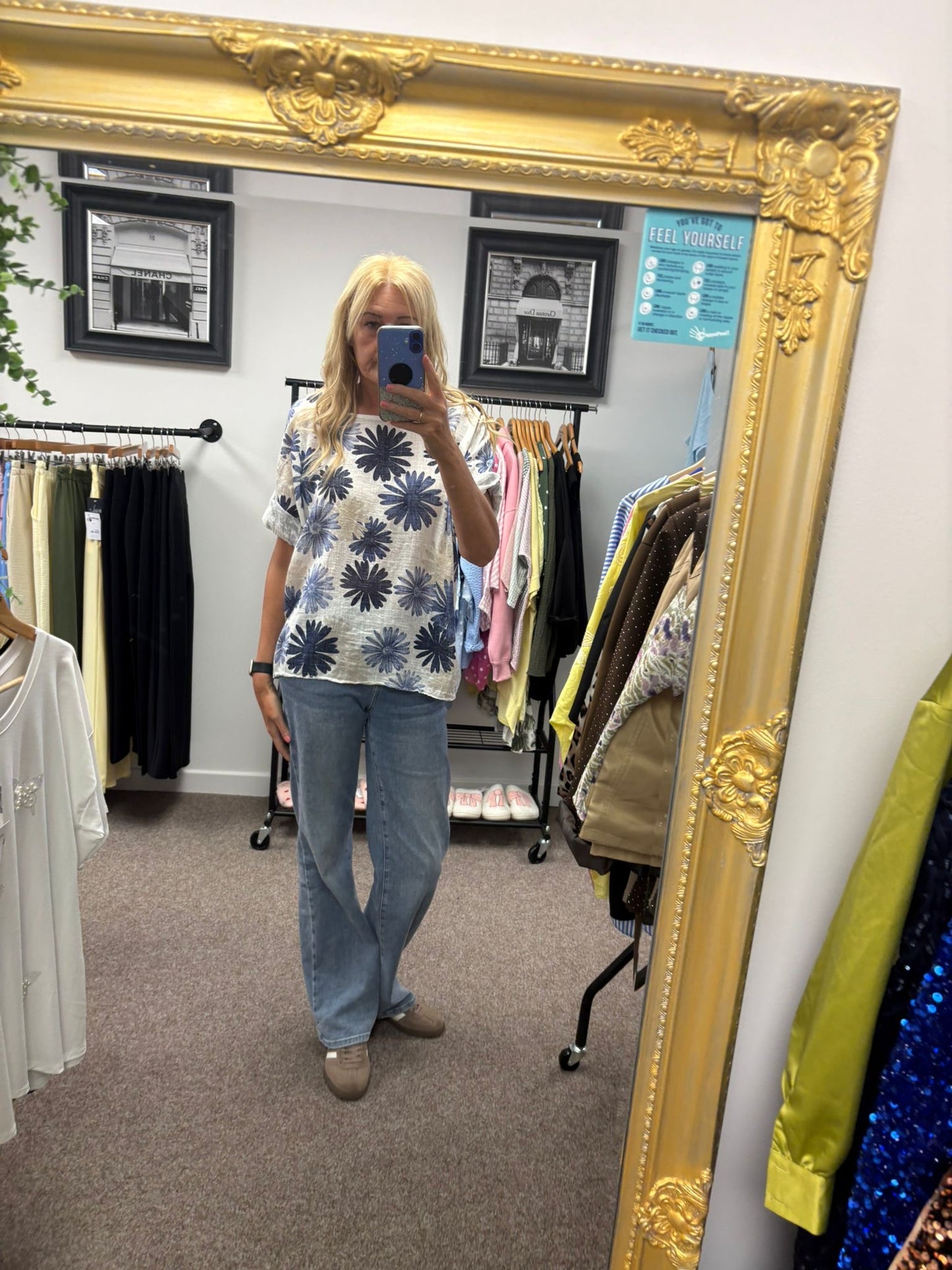 Floral Cotton Top