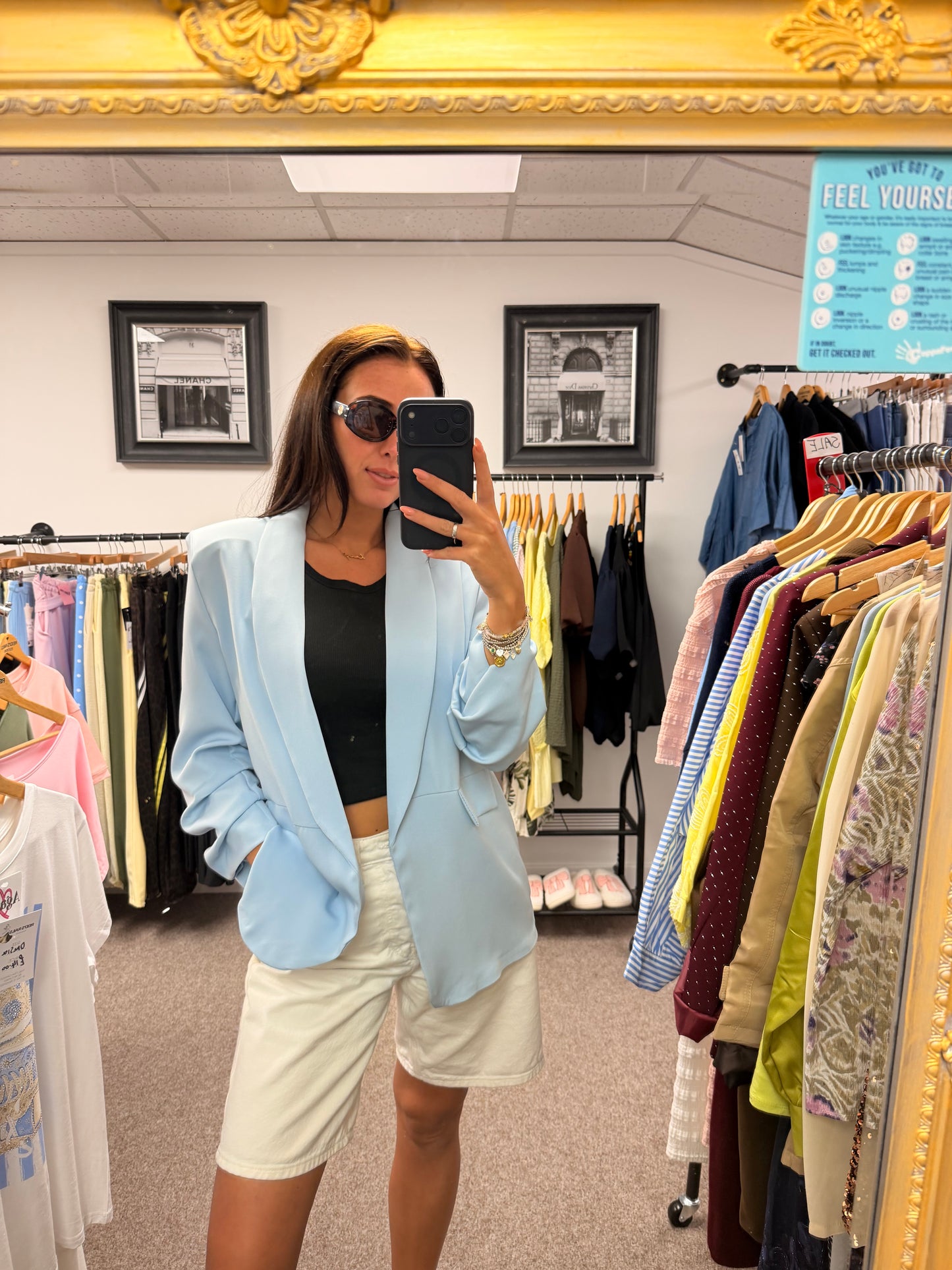 Baby blue blazer