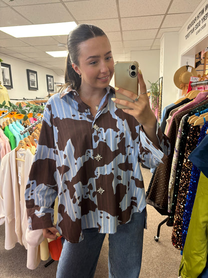 Cow print shirt