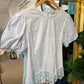 Lace trim shirt