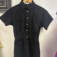 Black Denim Playsuit