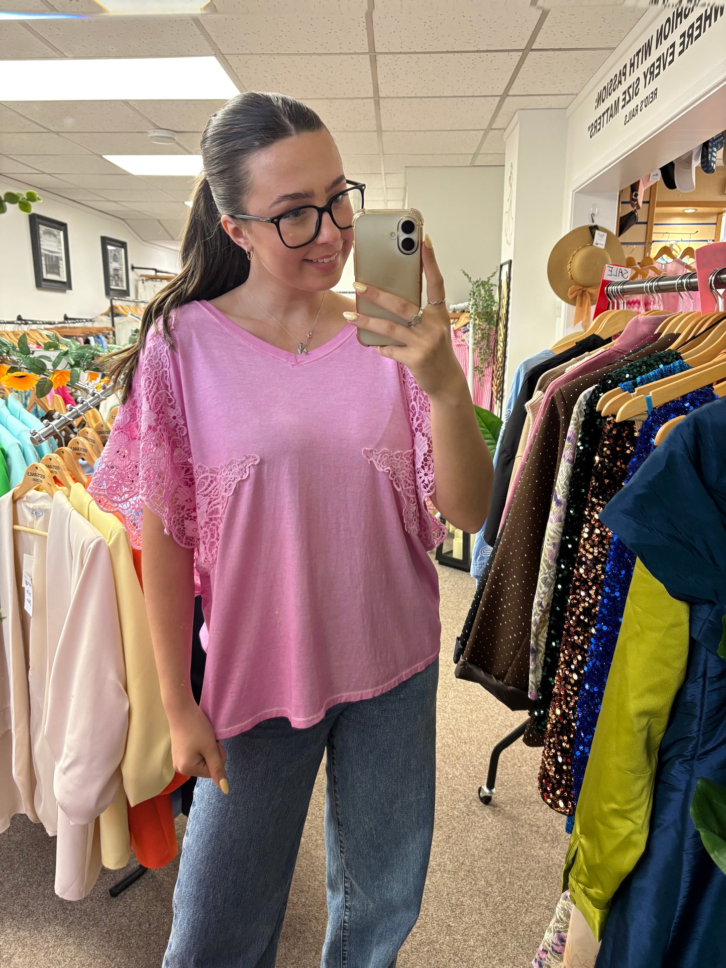 Broderie anglaise top