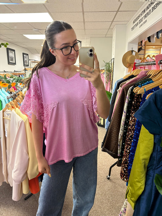 Frill Sleeve Tee