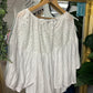 Broderie Anglaise smock blouse