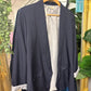 Pinstripe Turn-Up Blazer