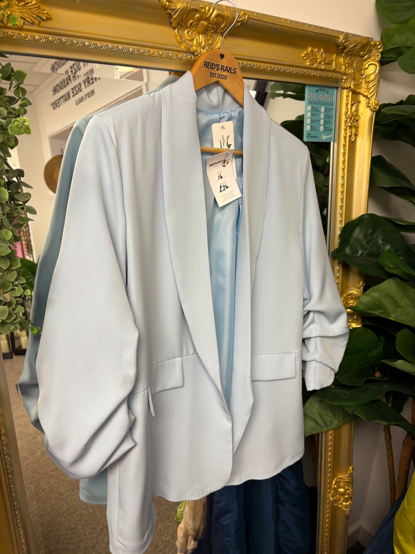 Baby blue blazer