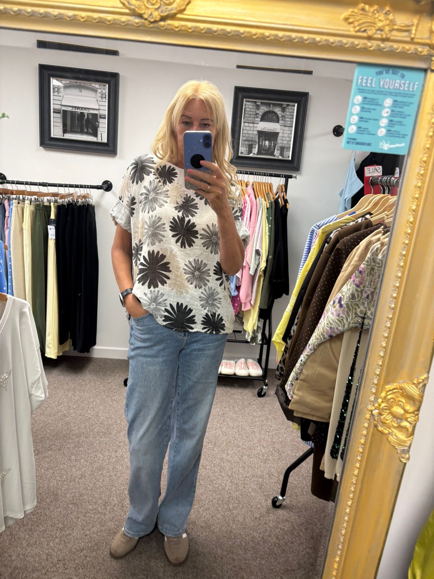 Floral Cotton Top
