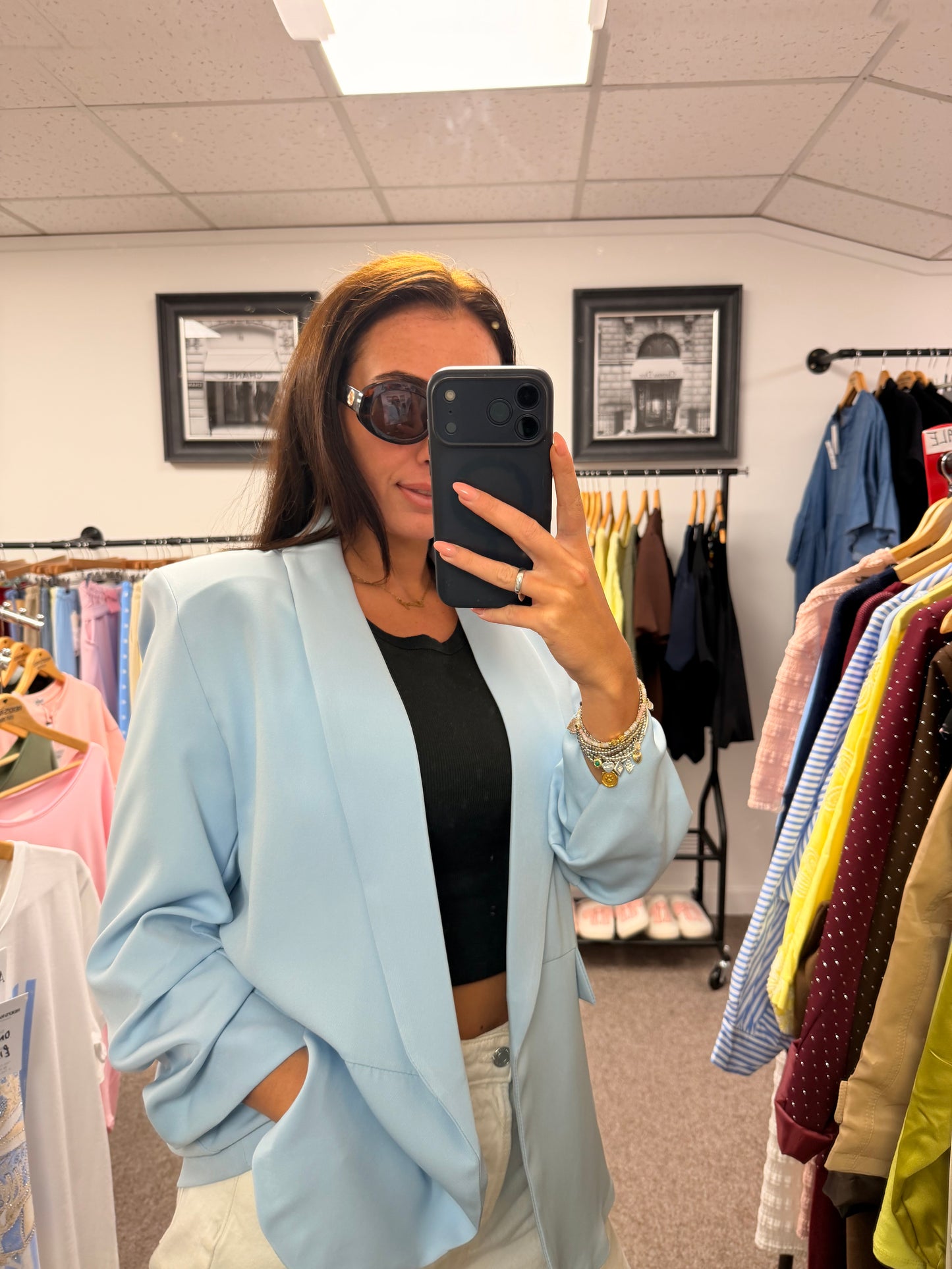 Baby blue blazer