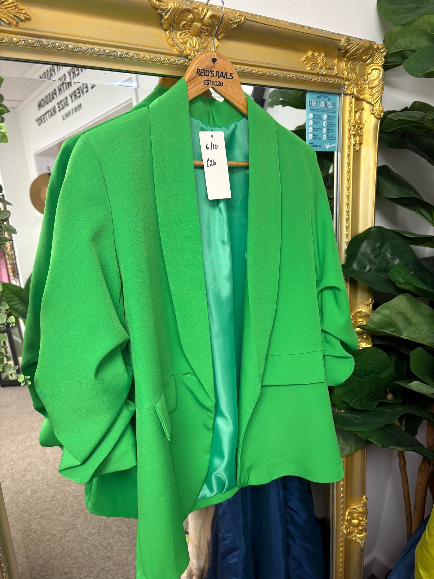 Green blazer