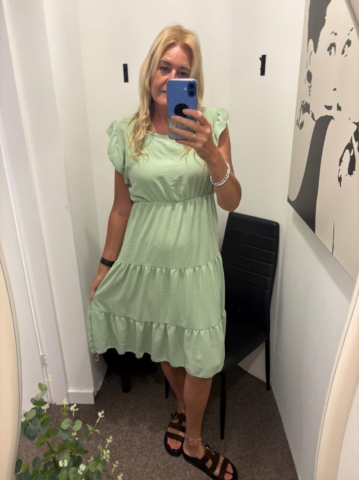 Midi tiered dress
