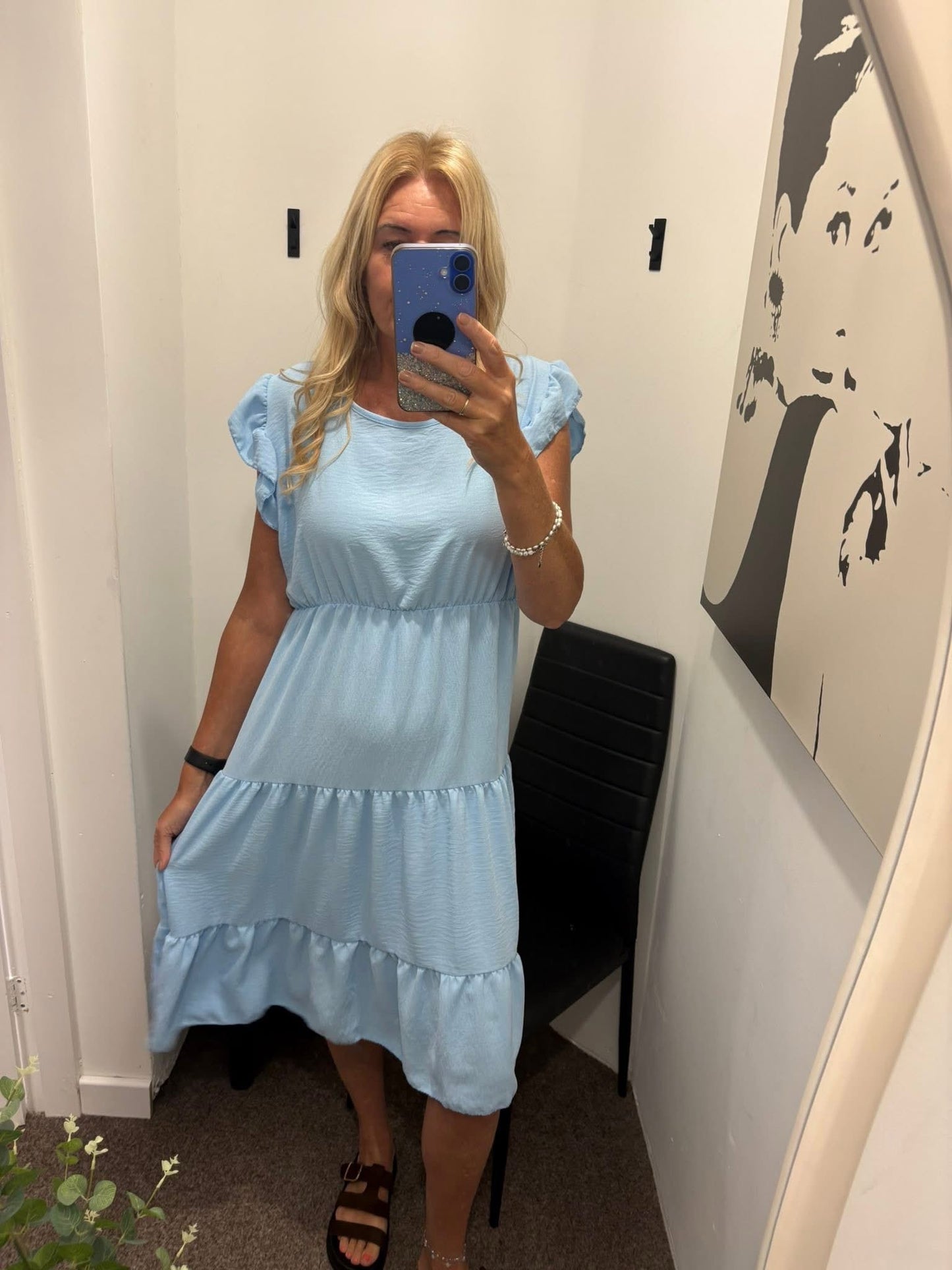 Midi tiered dress
