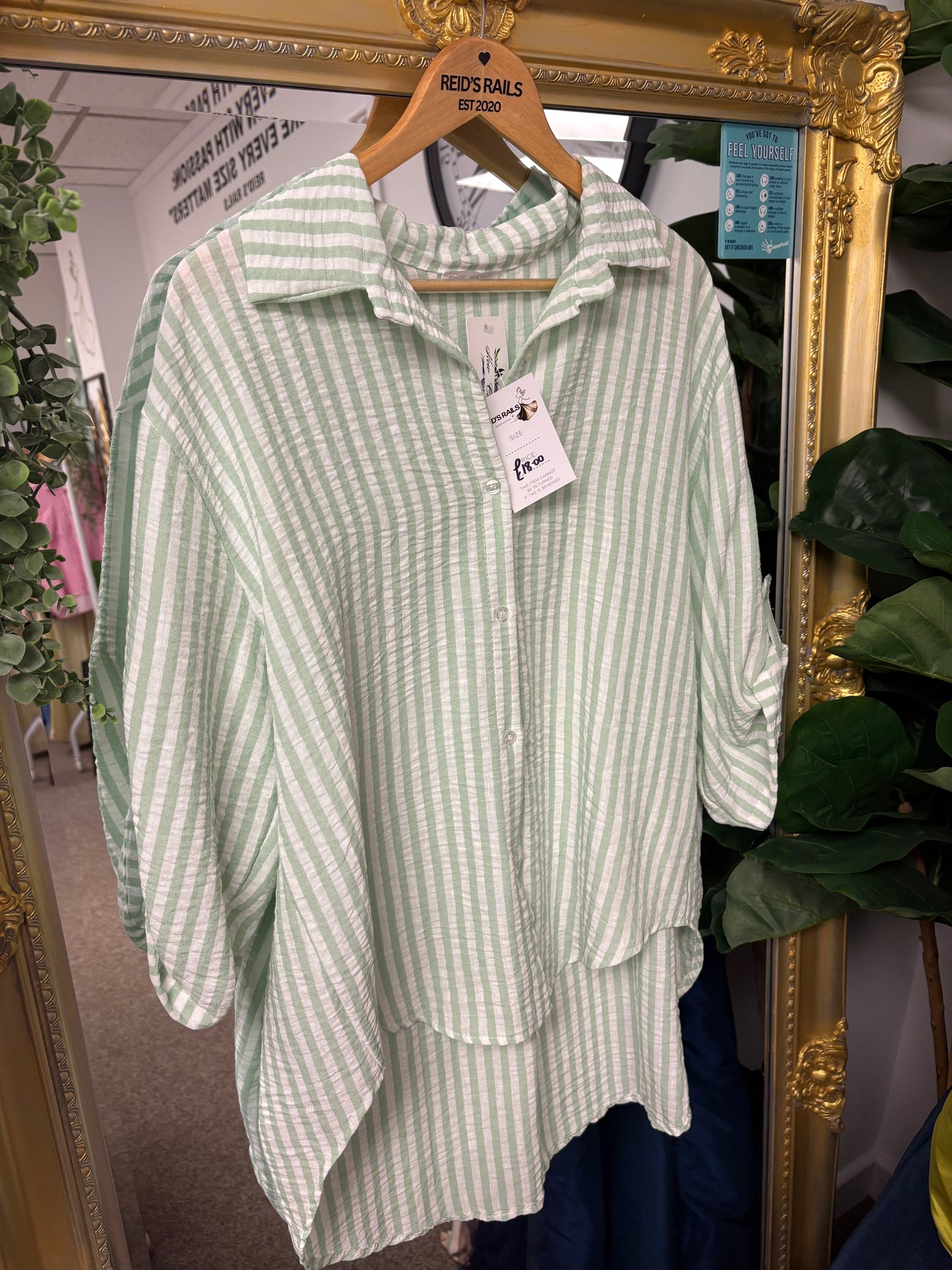 Striped long shirt