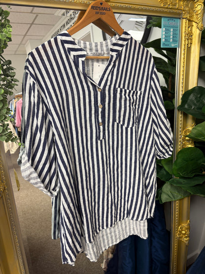 Navy pocket shirt