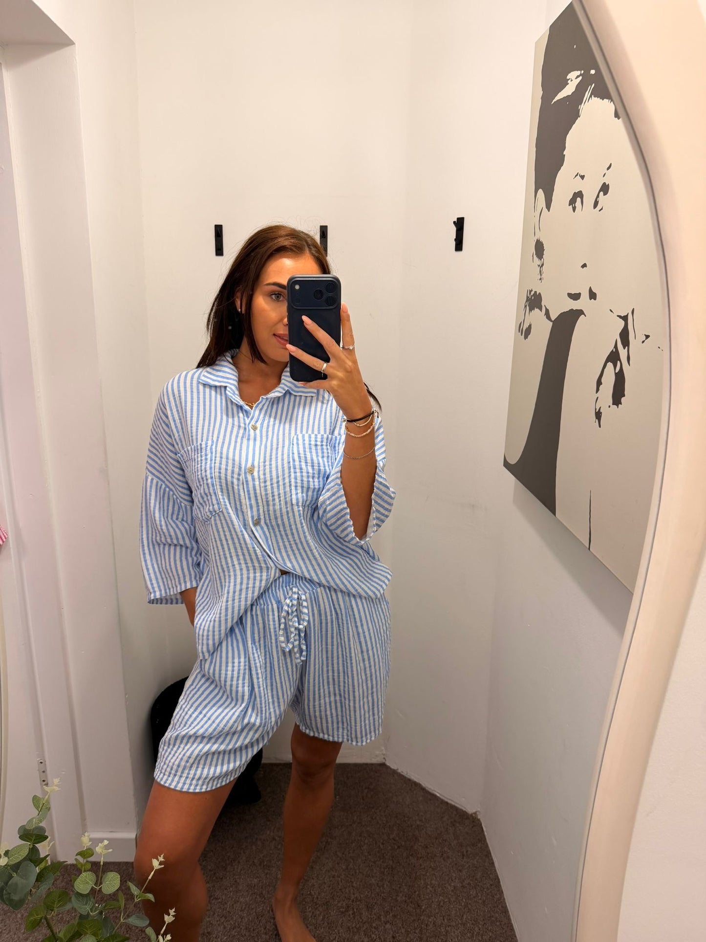 Striped shirt co-ord
