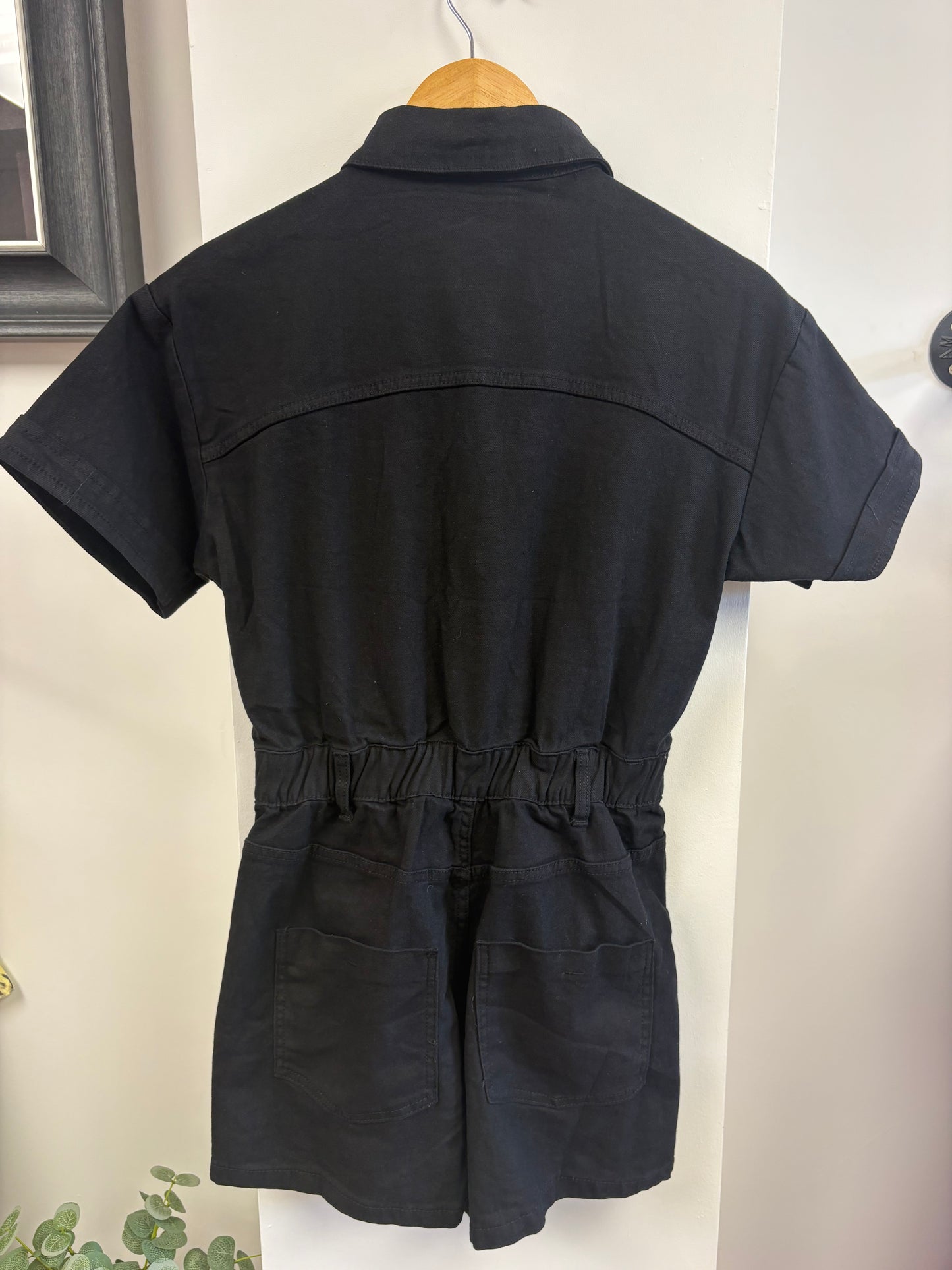 Black Denim Playsuit