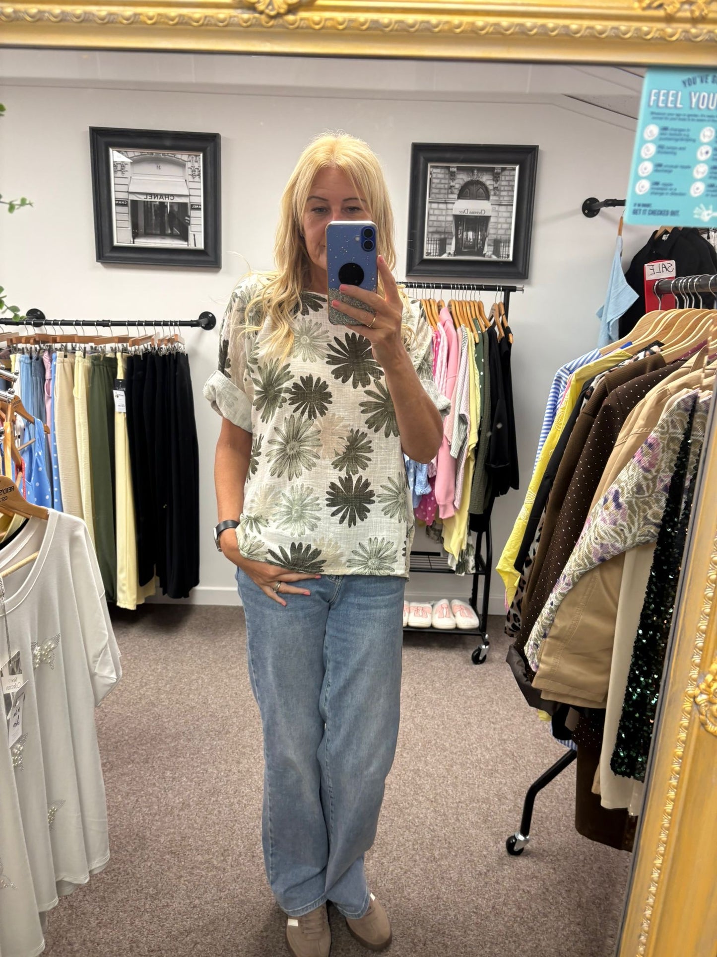 Floral Cotton Top