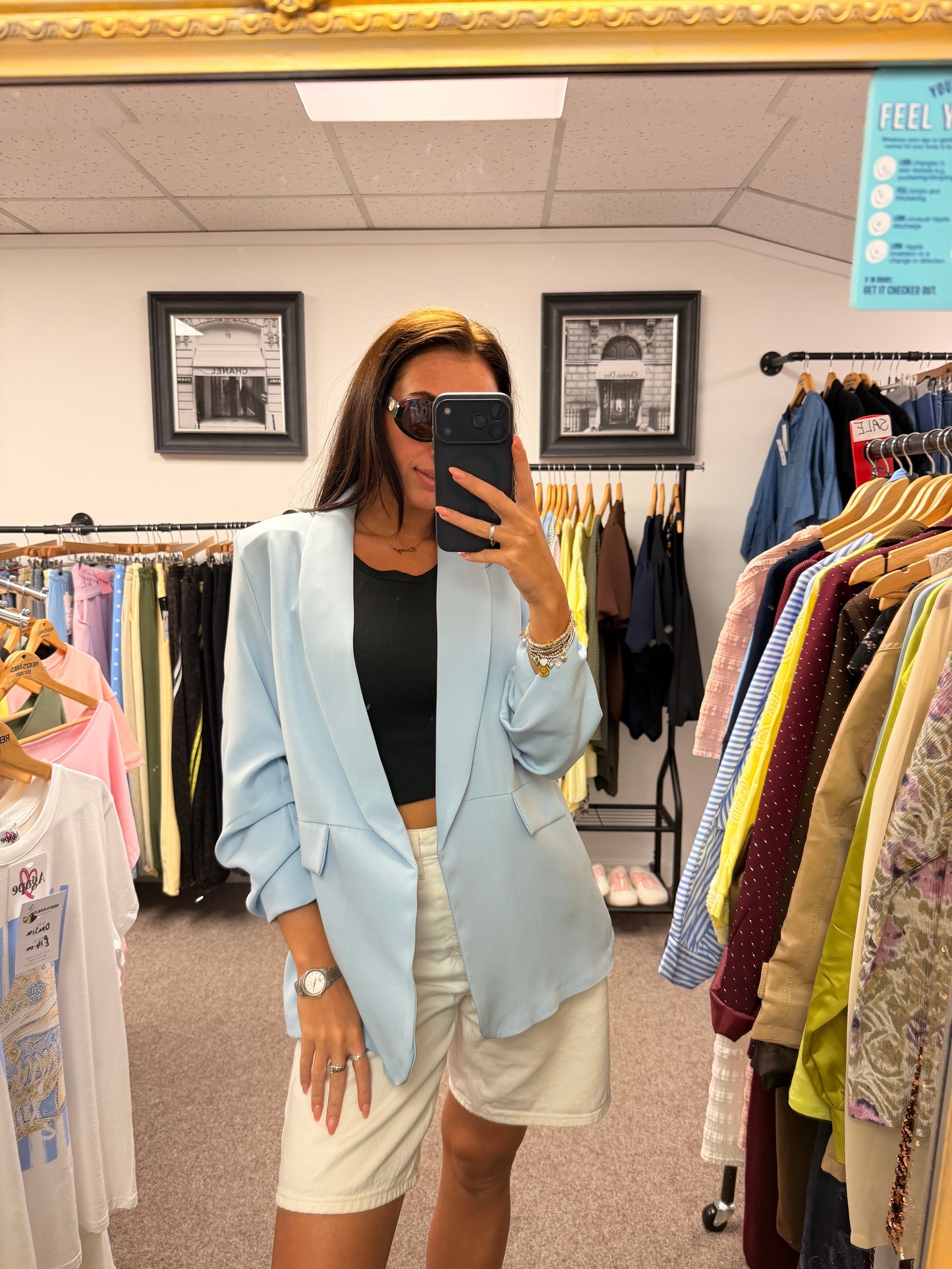 Baby blue blazer