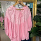 Broderie Anglaise smock blouse